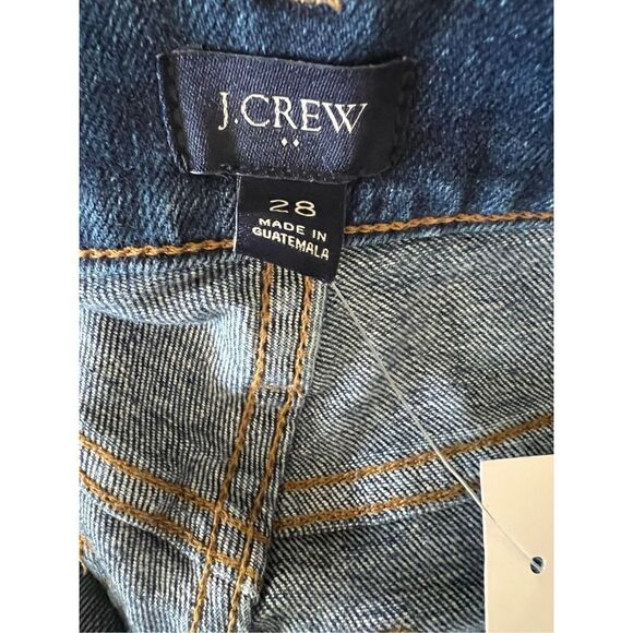 J. Crew Women's Blue Pacific Wash High-Rise Denim Shorts Size 28 NWT - Picture 3 of 5